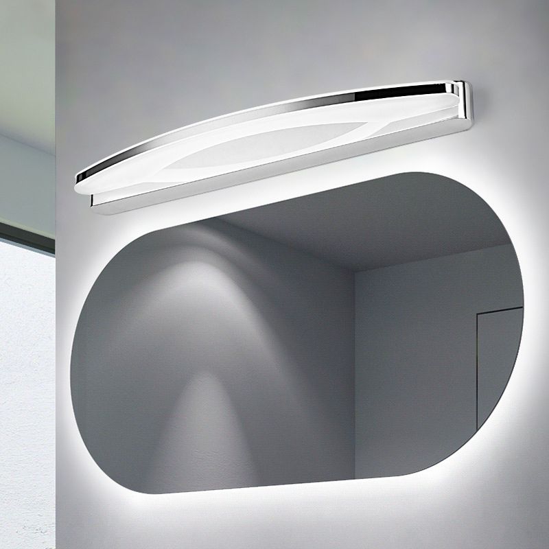 Zenith LED-Wandleuchte - Ovale Chrom-Wandleuchte für das Schlafzimmer