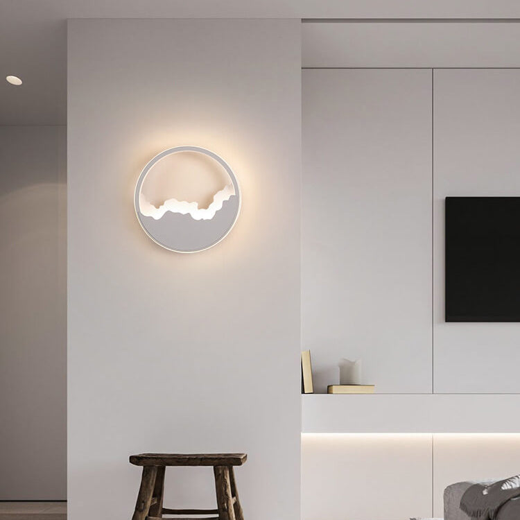 WaveGlow LED-Wandleuchte - Modernes, wellenförmiges Design in Grau für den Wohnbereich