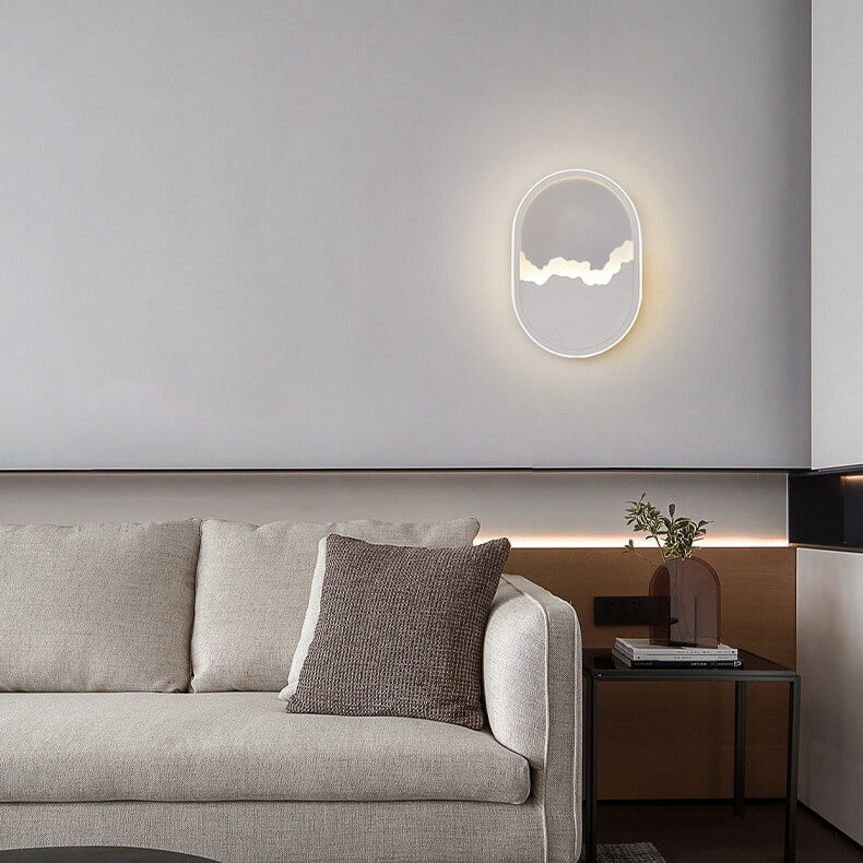 WaveGlow LED-Wandleuchte - Modernes, wellenförmiges Design in Grau für den Wohnbereich