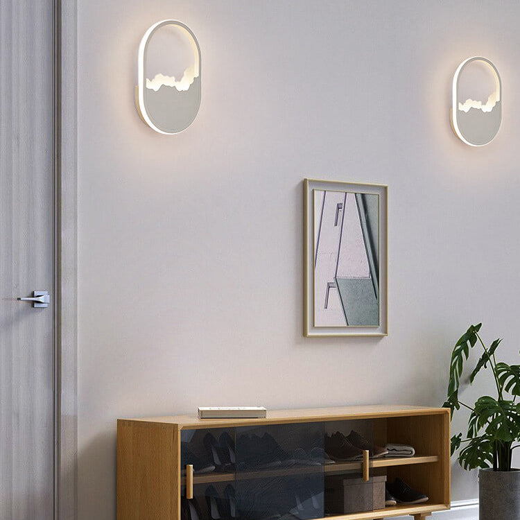 WaveGlow LED-Wandleuchte - Modernes, wellenförmiges Design in Grau für den Wohnbereich