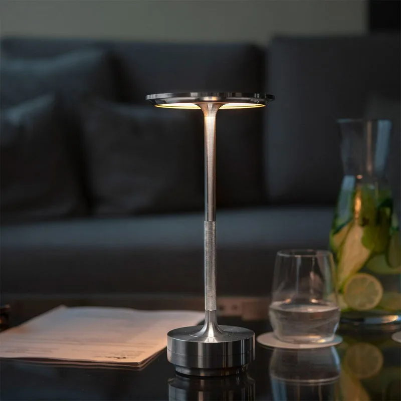 Glimmera | Kabellose Aufladbare Tischlampe mit Dimmbarer Helligkeit