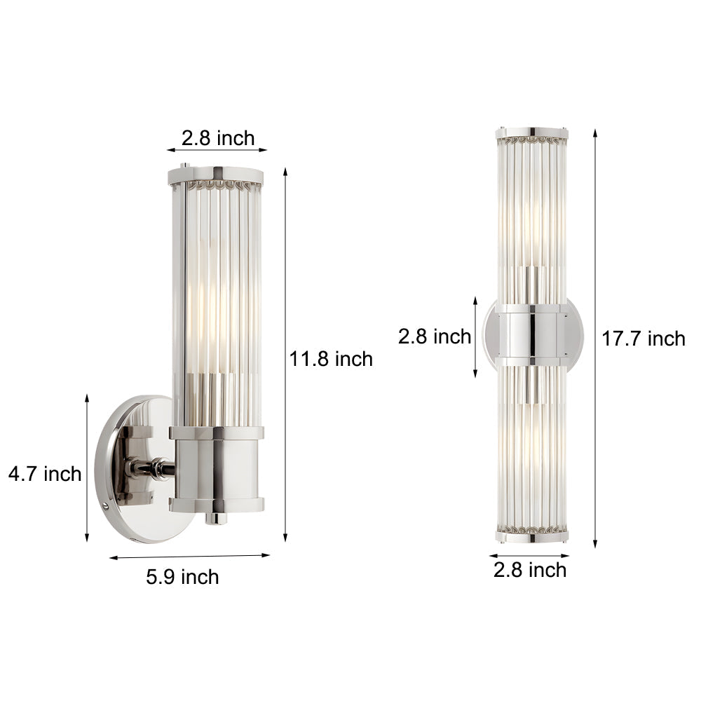 LumiCyl – Moderne Wandleuchte mit zylindrischem Glas