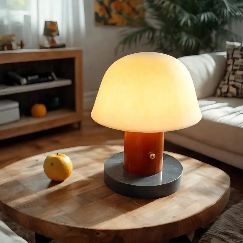 Moderne Tischlampe in Pilzform – LED – Warmes Licht für Wohnzimmer