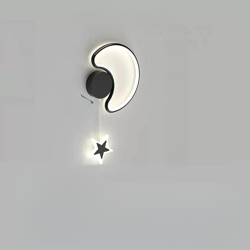 StellarGlow - LED-Wandleuchte mit Sternen und Mond - Bezaubernde Beleuchtung für das Schlafzimmer