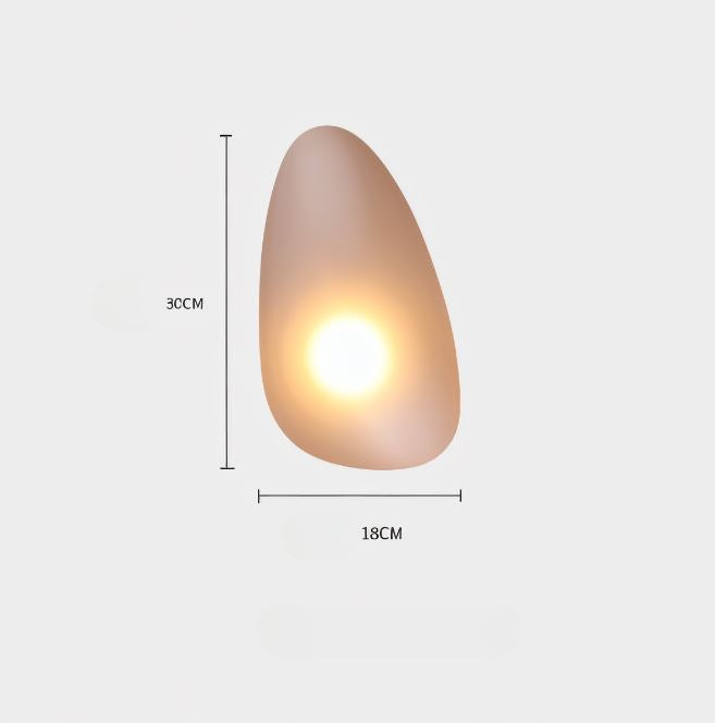 Glanzlicht - Minimalistische LED-Wandleuchte aus Glas