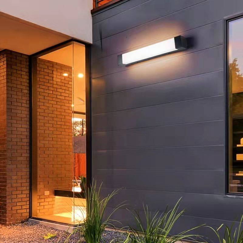 LumoLine Außenwandleuchte Modern LED Schwarz für Terrasse