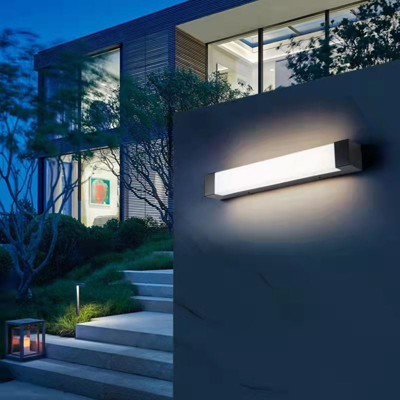 LumoLine Außenwandleuchte Modern LED Schwarz für Terrasse