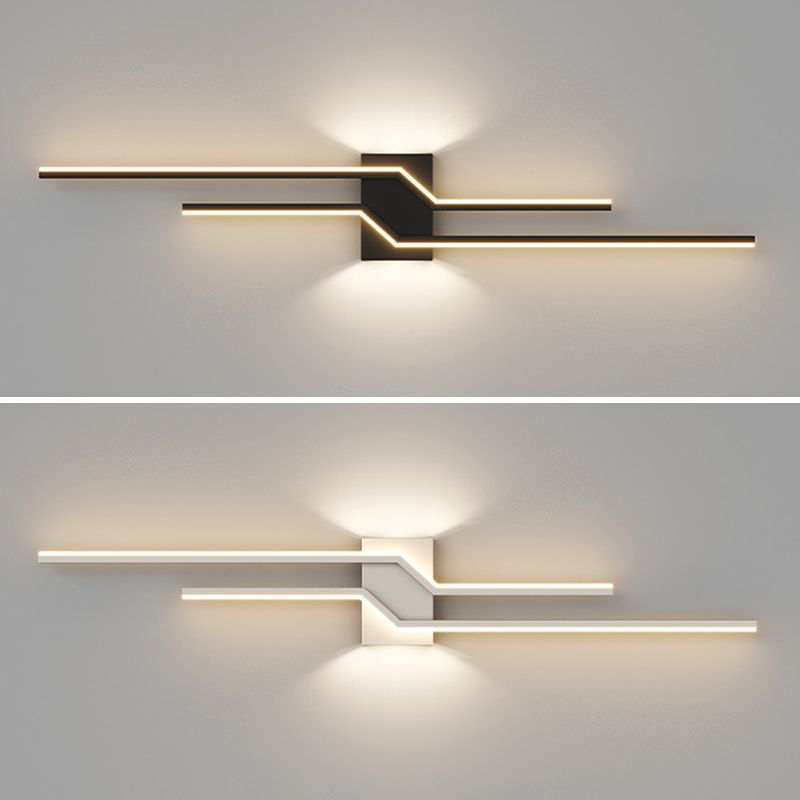 AetherGlow Moderne Wandleuchte - Elegantes Metall- und Acryldesign für Wohnzimmer oder Schlafzimmer