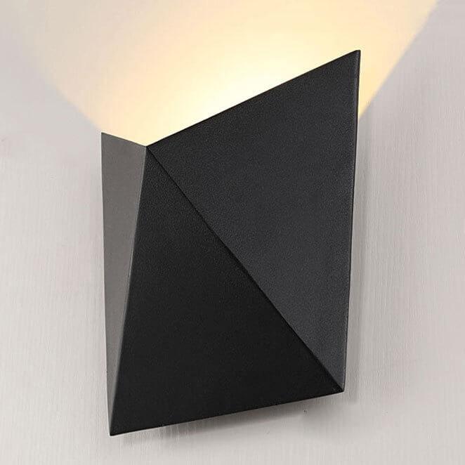 Origami LED-Wandleuchte - Modernes schwarz-weißes Origami-Design für Wohnzimmer oder Flur