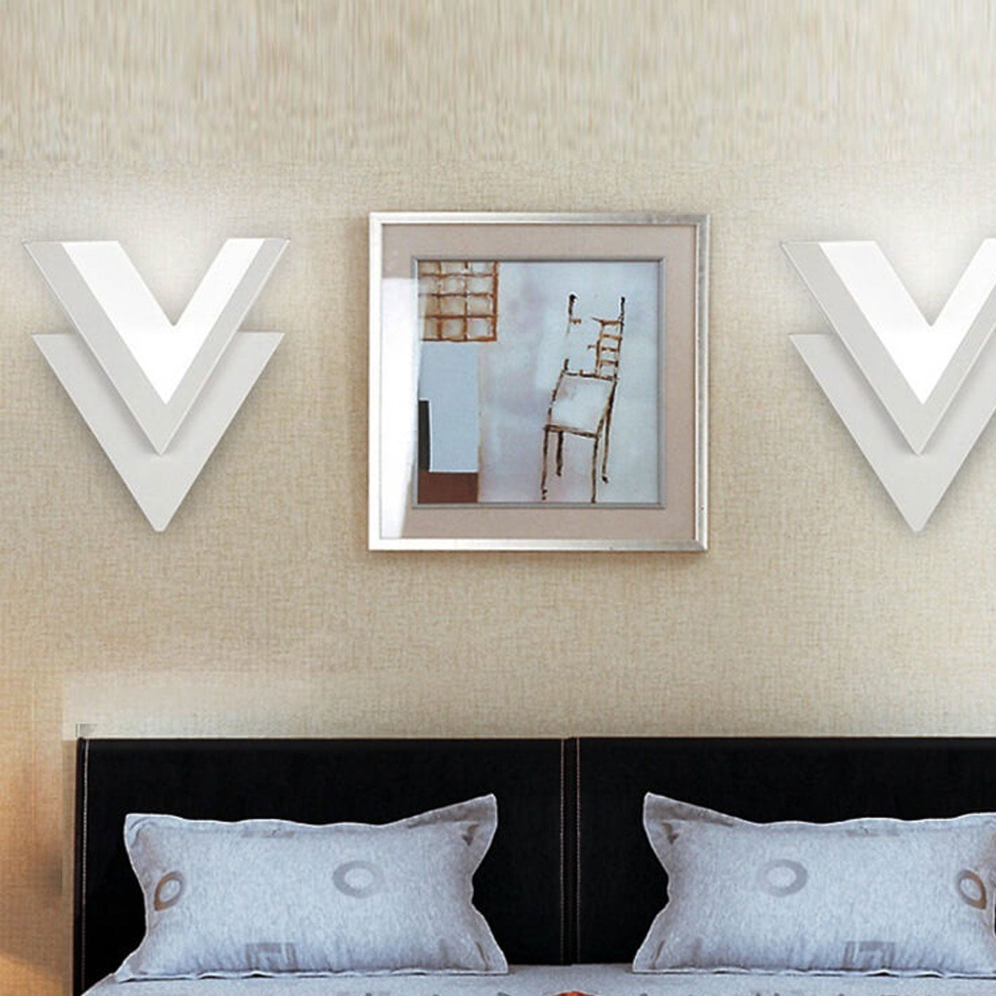V-Lume - Moderne V-förmige LED-Wandleuchte