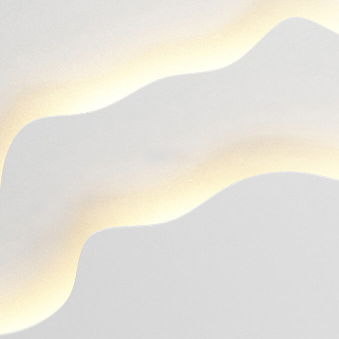 WaveGlow LED-Wandleuchte - Modernes, wellenförmiges Design in Grau für den Wohnbereich
