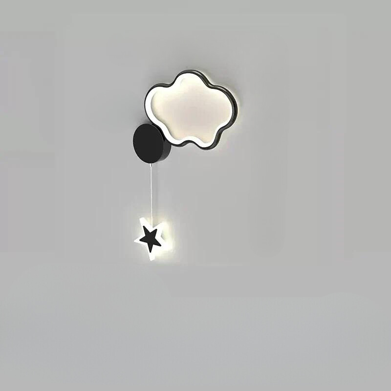 StellarGlow - LED-Wandleuchte mit Sternen und Mond - Bezaubernde Beleuchtung für das Schlafzimmer