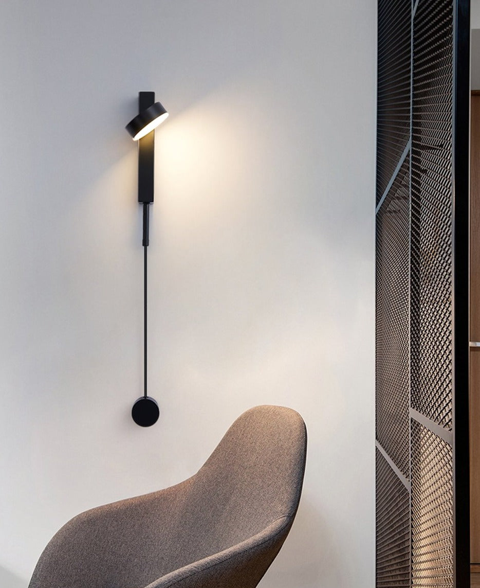 Candiora LED-Wandleuchte – Modernes Design in Schwarz & Gold für Wohnzimmer