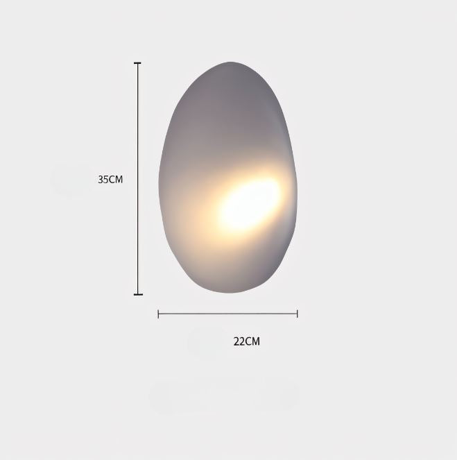 Glanzlicht - Minimalistische LED-Wandleuchte aus Glas