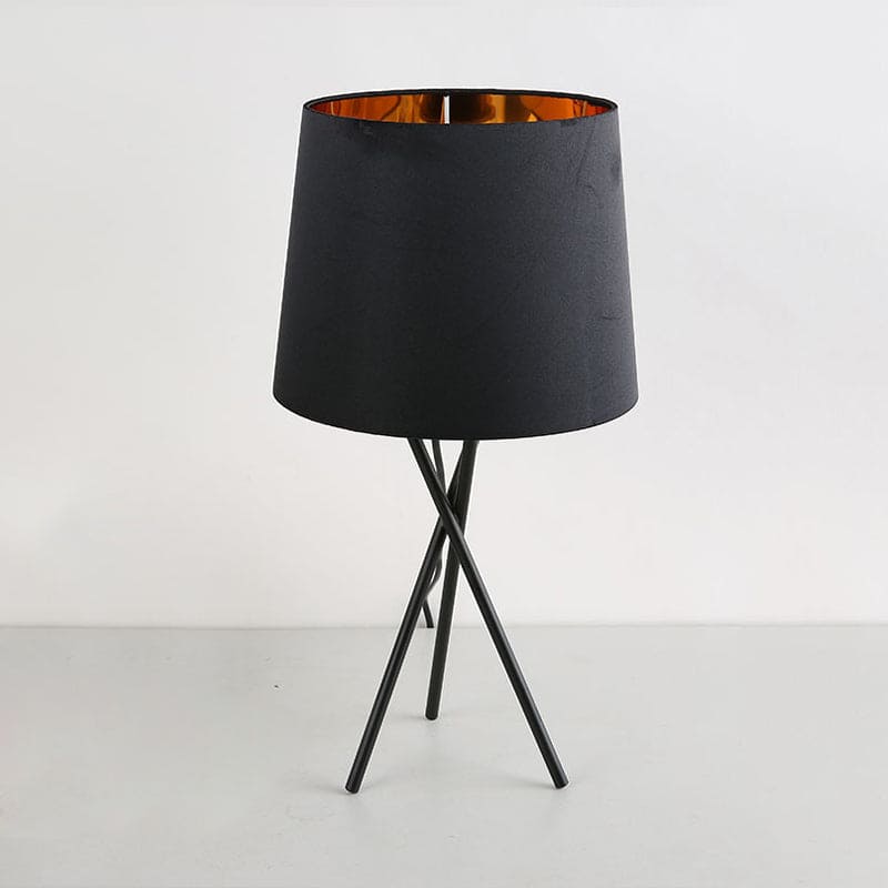 LumiTact Tischlampe Minimalistisch Stoffschirm Warmweiß Schlafzimmer