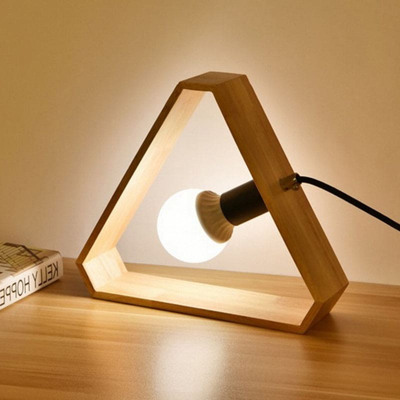 LumoSana Tischlampe skandinavisch Beige Stoff Schlafzimmer