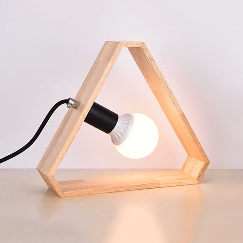 LumoSana Tischlampe skandinavisch Beige Stoff Schlafzimmer