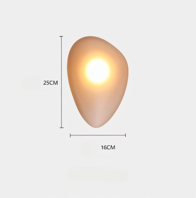 Glanzlicht - Minimalistische LED-Wandleuchte aus Glas