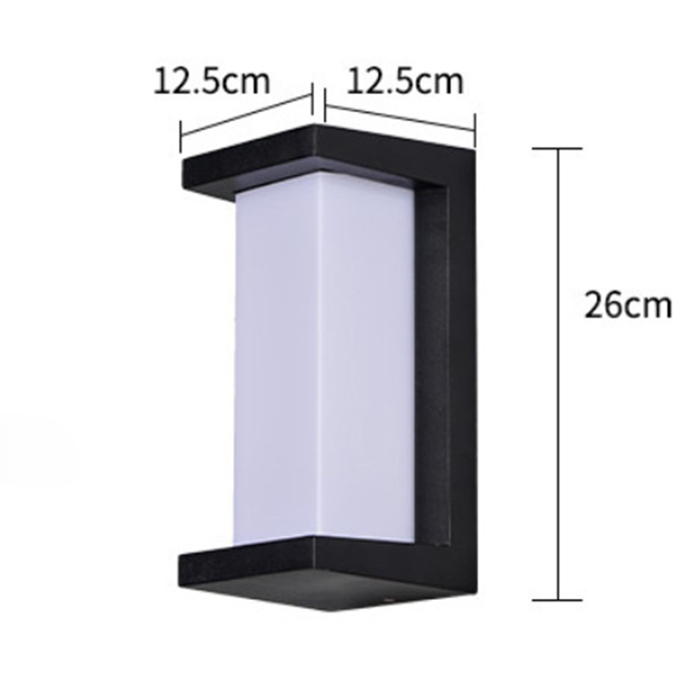 LumoDuo Außenwandleuchte Modern LED Schwarz-Weiß für Terrasse
