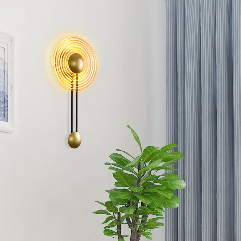 LumaCircle Moderne LED-Wandleuchte mit Arm - Schwarz für stimmungsvolle Beleuchtung