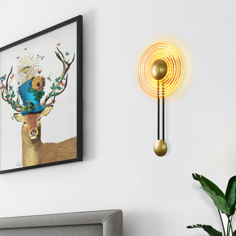 LumaCircle Moderne LED-Wandleuchte mit Arm - Schwarz für stimmungsvolle Beleuchtung