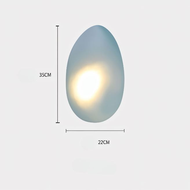 Glanzlicht - Minimalistische LED-Wandleuchte aus Glas