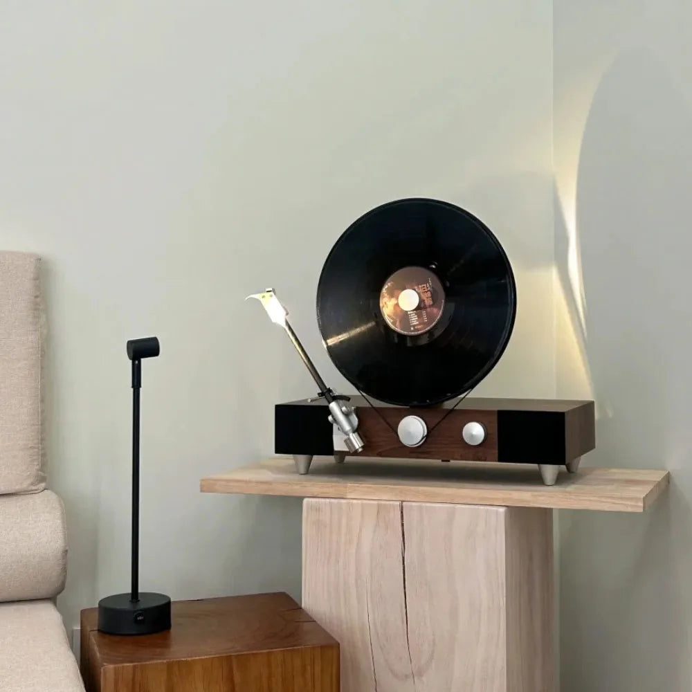 LumoLite Design-Tischlampe LED dimmbar schwarz fürs Büro