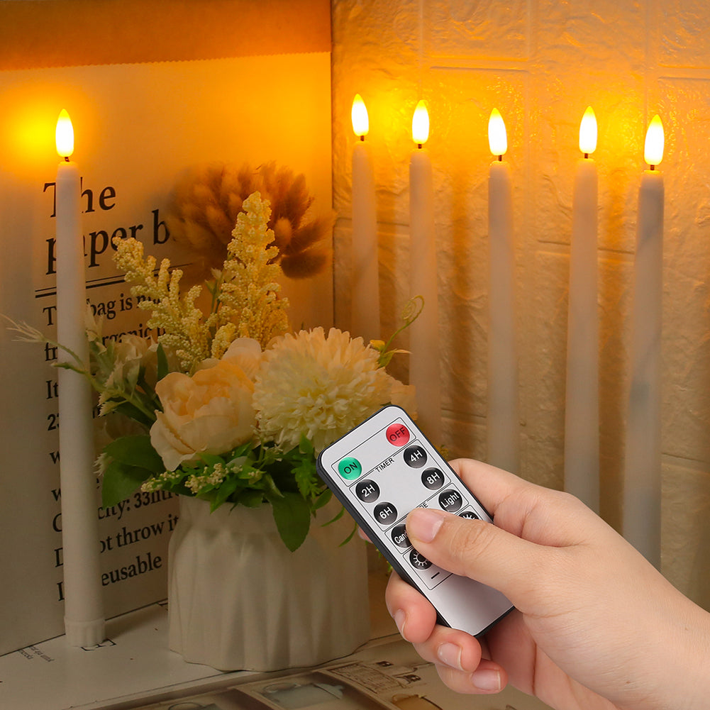 LumiCera LED Kronleuchterkerzen Vintage Flackerlicht Warmweiß