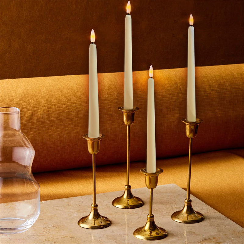 LumiCera LED Kronleuchterkerzen Vintage Flackerlicht Warmweiß