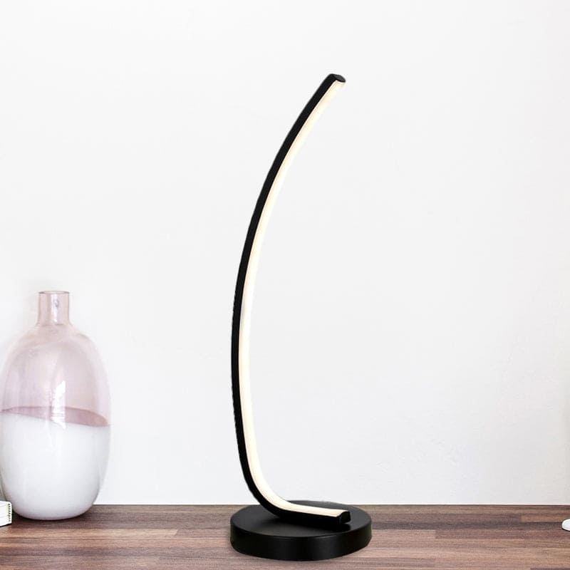 FlexGlow LED-Tischlampe modern biegbar Schwarz Bürolicht