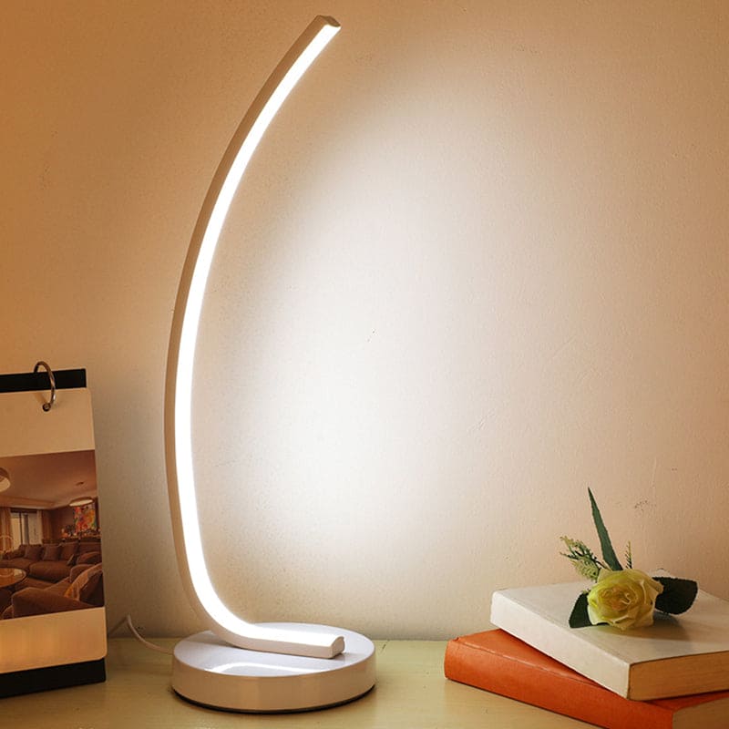 FlexGlow LED-Tischlampe modern biegbar Schwarz Bürolicht