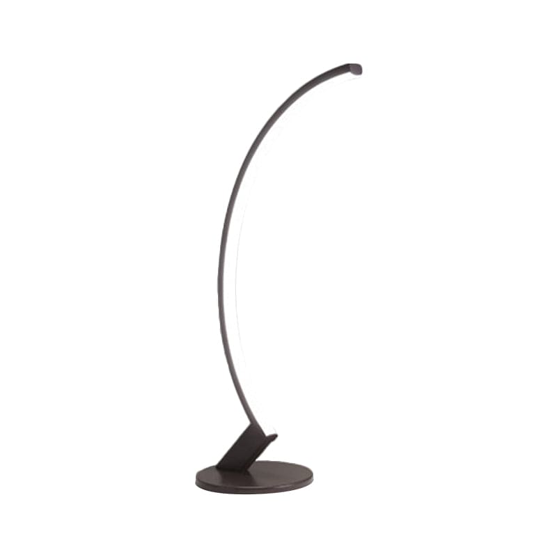 ArcoLume Bogen-Tischlampe modern Metall Silber Wohnzimmer