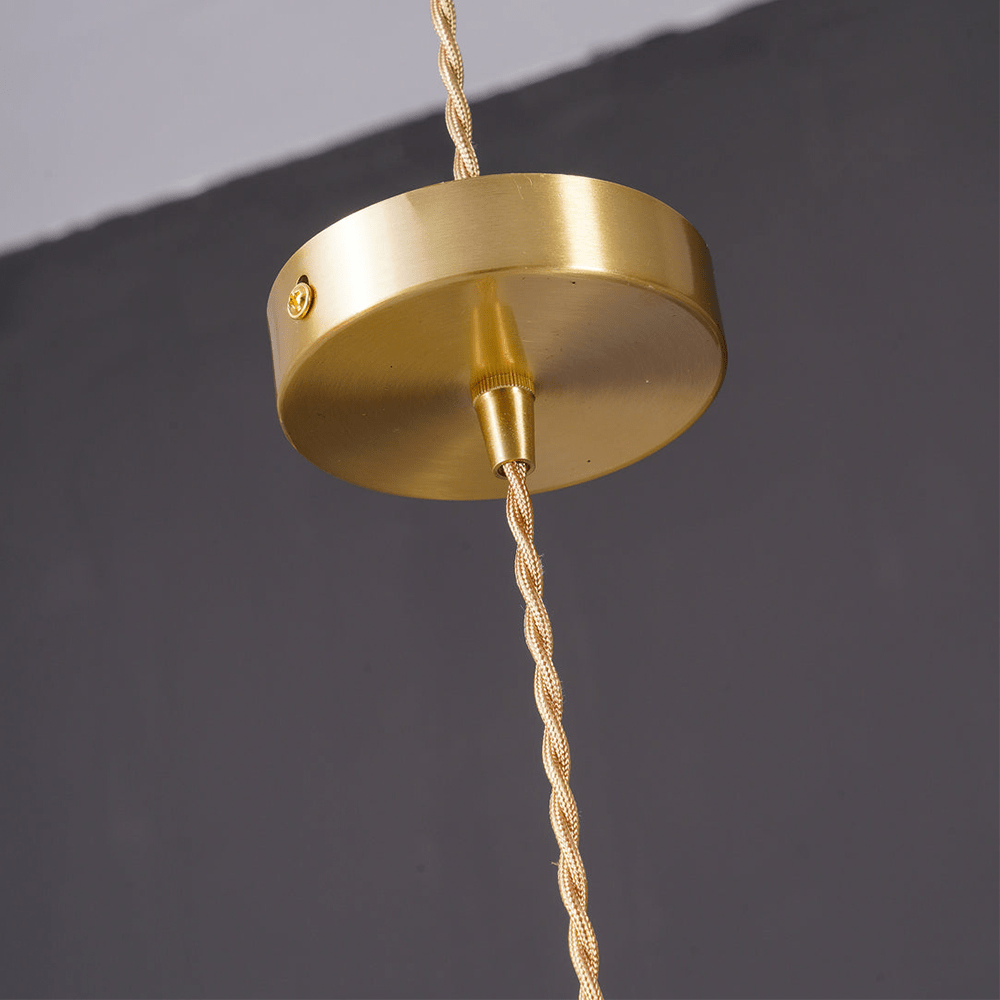 Tropical Bloom Pendelleuchte aus Glas & Messing