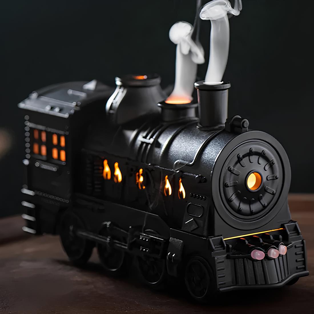SteamGlow Dampfzug Luftbefeuchter LED Lampe Schwarz für Wohnzimmer