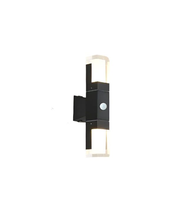 SentinelGlow – LED Außenlampe mit Bewegungsmelder, schwarz & modern