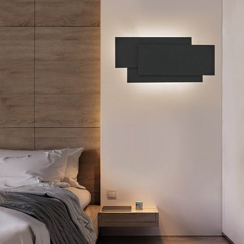 StackLight - Industrielle LED-Wandleuchte - Weiß/Schwarz, modernes Design für Schlafzimmer/Wohnzimmer