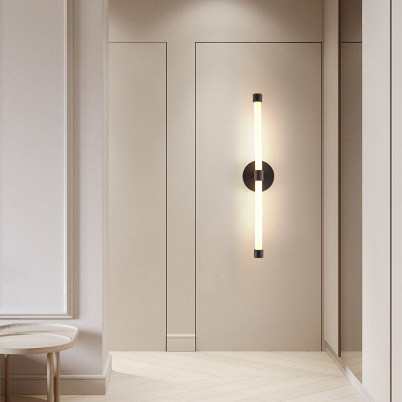 LumoLux - Moderne LED-Wandleuchte - Schwarz und Gold für Wohnzimmer