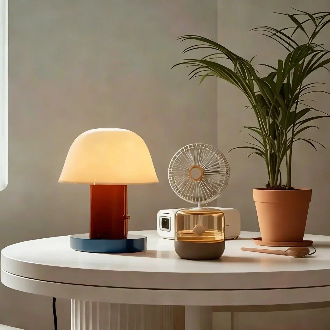 Moderne Tischlampe in Pilzform – LED – Warmes Licht für Wohnzimmer