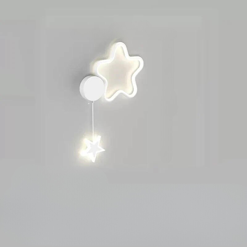 StellarGlow - LED-Wandleuchte mit Sternen und Mond - Bezaubernde Beleuchtung für das Schlafzimmer