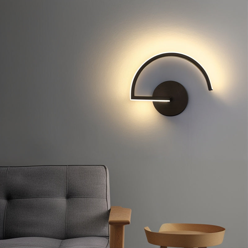 LichtCurve - Minimalistische LED-Wandleuchte