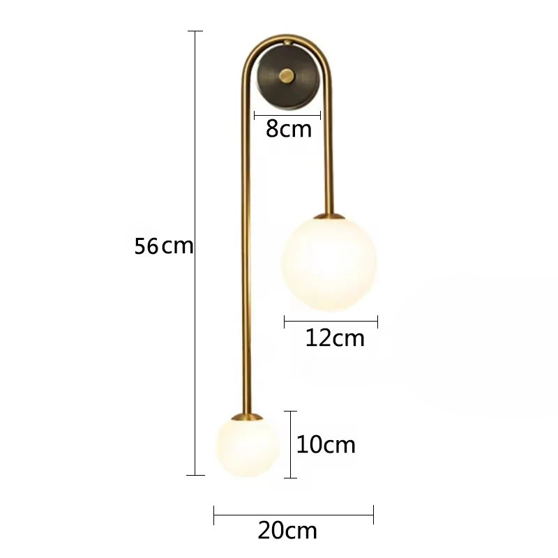 GlasVéa – Minimalistische Wandleuchte mit warmem Licht