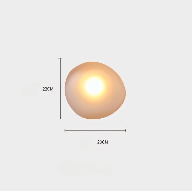 Glanzlicht - Minimalistische LED-Wandleuchte aus Glas