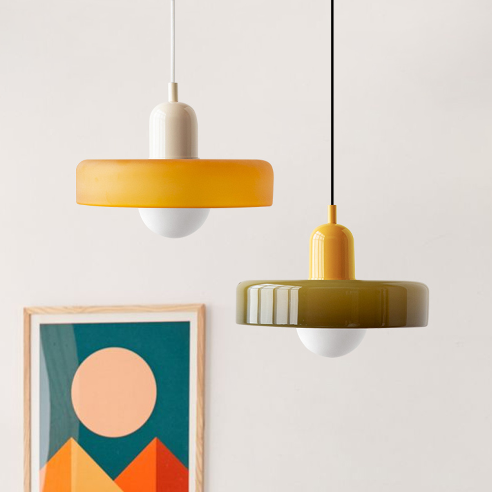 Verstellbare Bauhaus Pendelleuchte aus Glas – Esszimmer & Wohnzimmer Beleuchtung