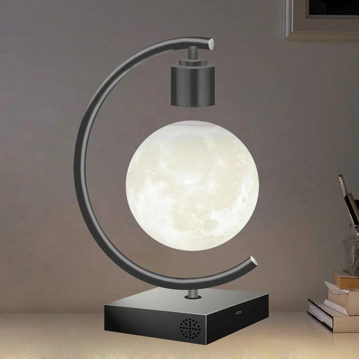 MoonGlide - Innovative schwebende Mondlampe mit dimmbarer LED-Beleuchtung