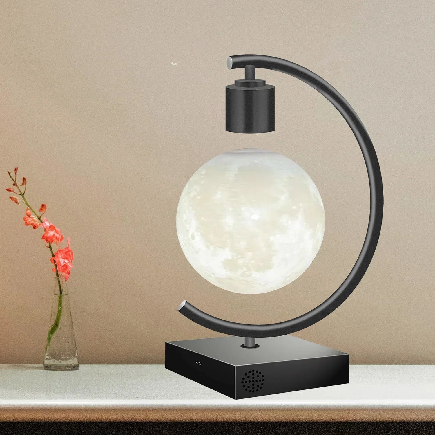 MoonGlide - Innovative schwebende Mondlampe mit dimmbarer LED-Beleuchtung