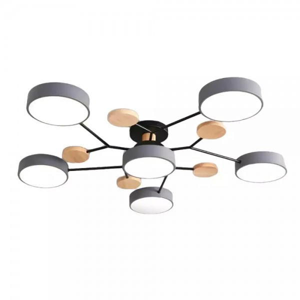 Moderne runde LED Deckenleuchte Acryl Warmlicht Wohnzimmer