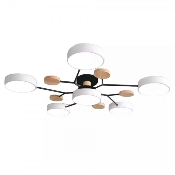 Moderne runde LED Deckenleuchte Acryl Warmlicht Wohnzimmer