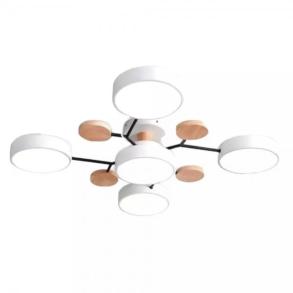Moderne runde LED Deckenleuchte Acryl Warmlicht Wohnzimmer