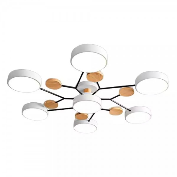Moderne runde LED Deckenleuchte Acryl Warmlicht Wohnzimmer