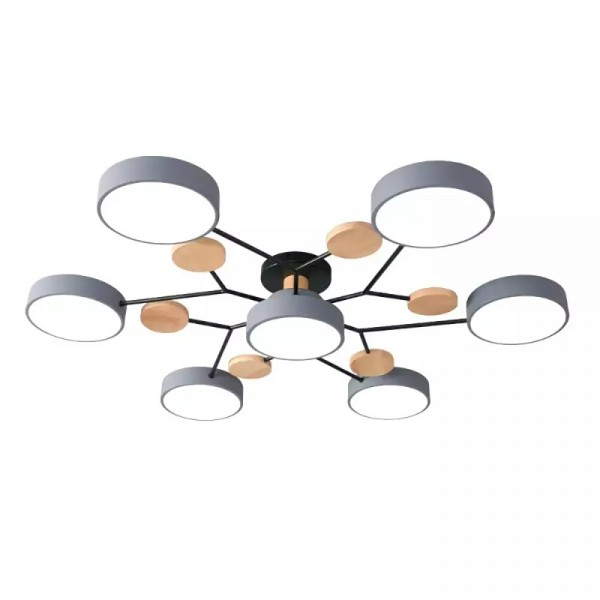 Moderne runde LED Deckenleuchte Acryl Warmlicht Wohnzimmer